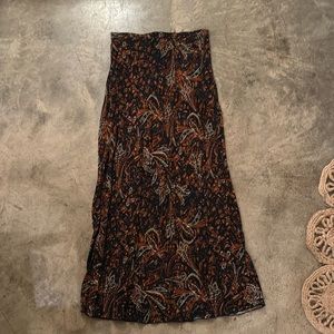 Free People printed maxi skirt